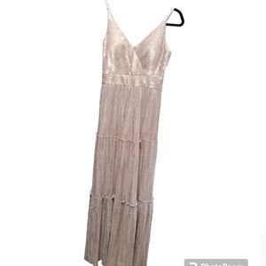 NWT Aqua Formal Dress Pink/Gold SZ 6